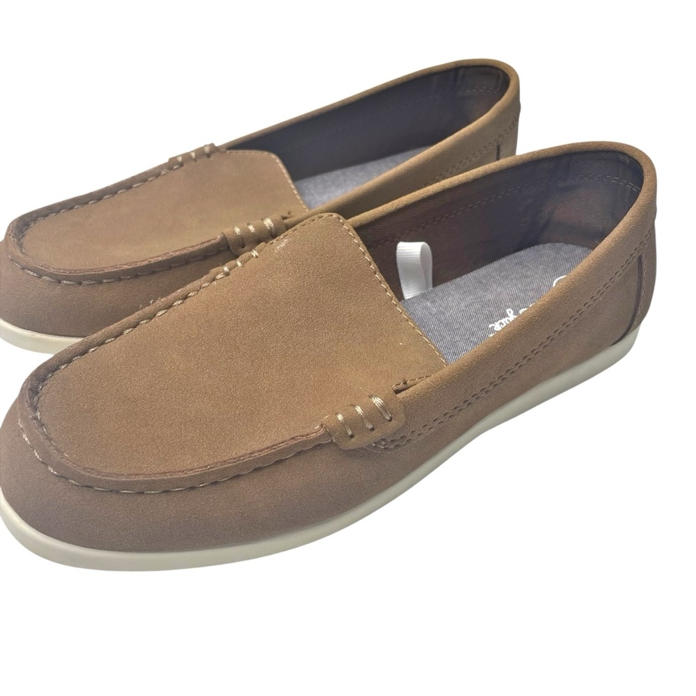 Cat & Jack loafers boys tan suede like 3